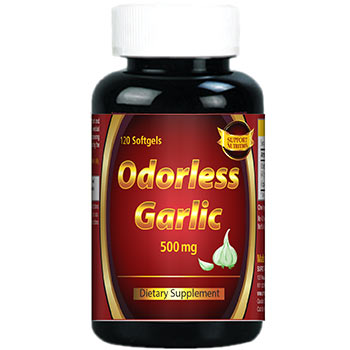 Nature’s Bounty Odorless Garlic Extract 1000 Mg – 100 Softgels, Heart Health Support